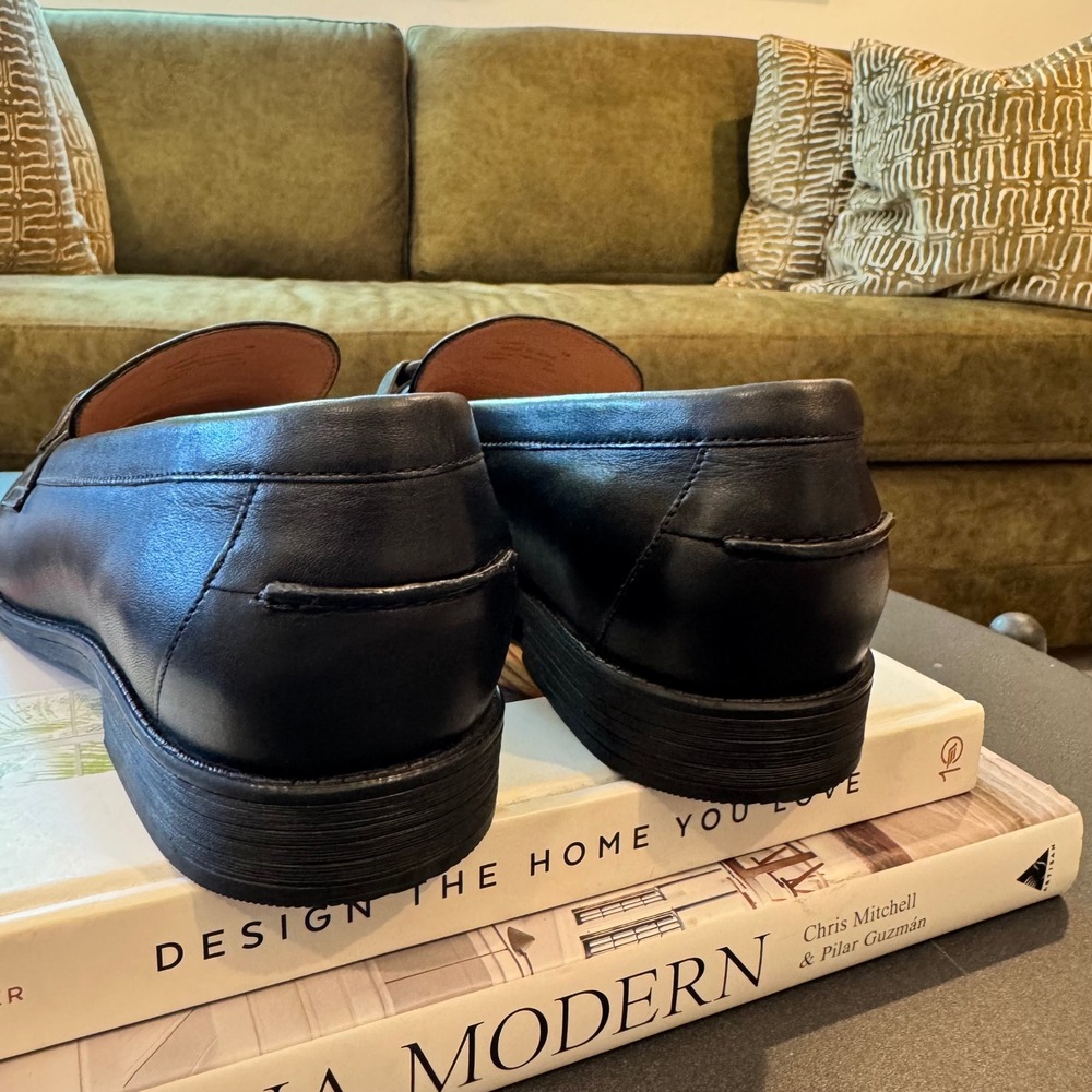Cole Haan Grand 360 Black Leather Bow Loafers W33047 Womens 9B - Picture 4 of 8